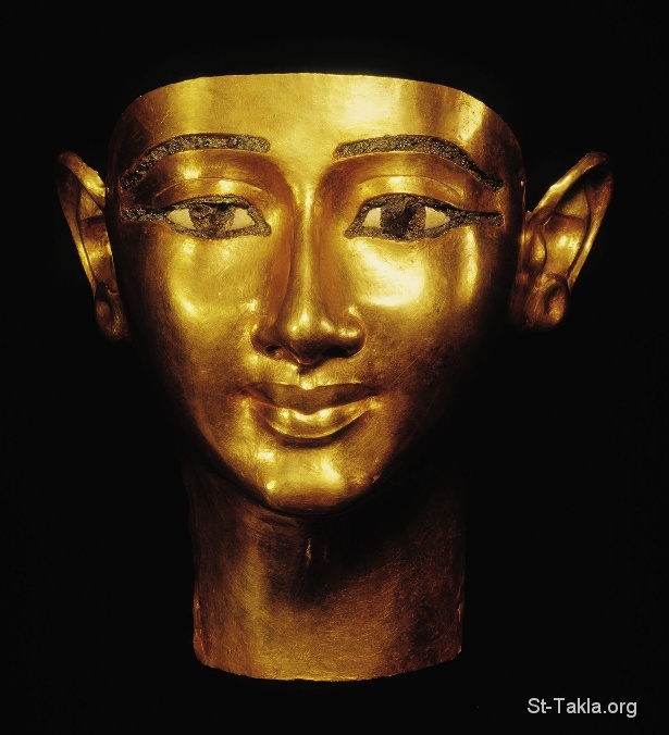 St-Takla.org Image: Funerary mask of Wenudjebauendjed, Twenty-first Dynasty, reign of Psusennes I, 1039-991 BC, gold, The Egyptian Museum, Cairo     :     ϡ  21    1039-991 . .   ɡ 