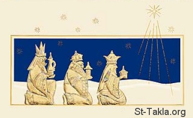 St-Takla.org Image: Nativity Magi and Star     :    