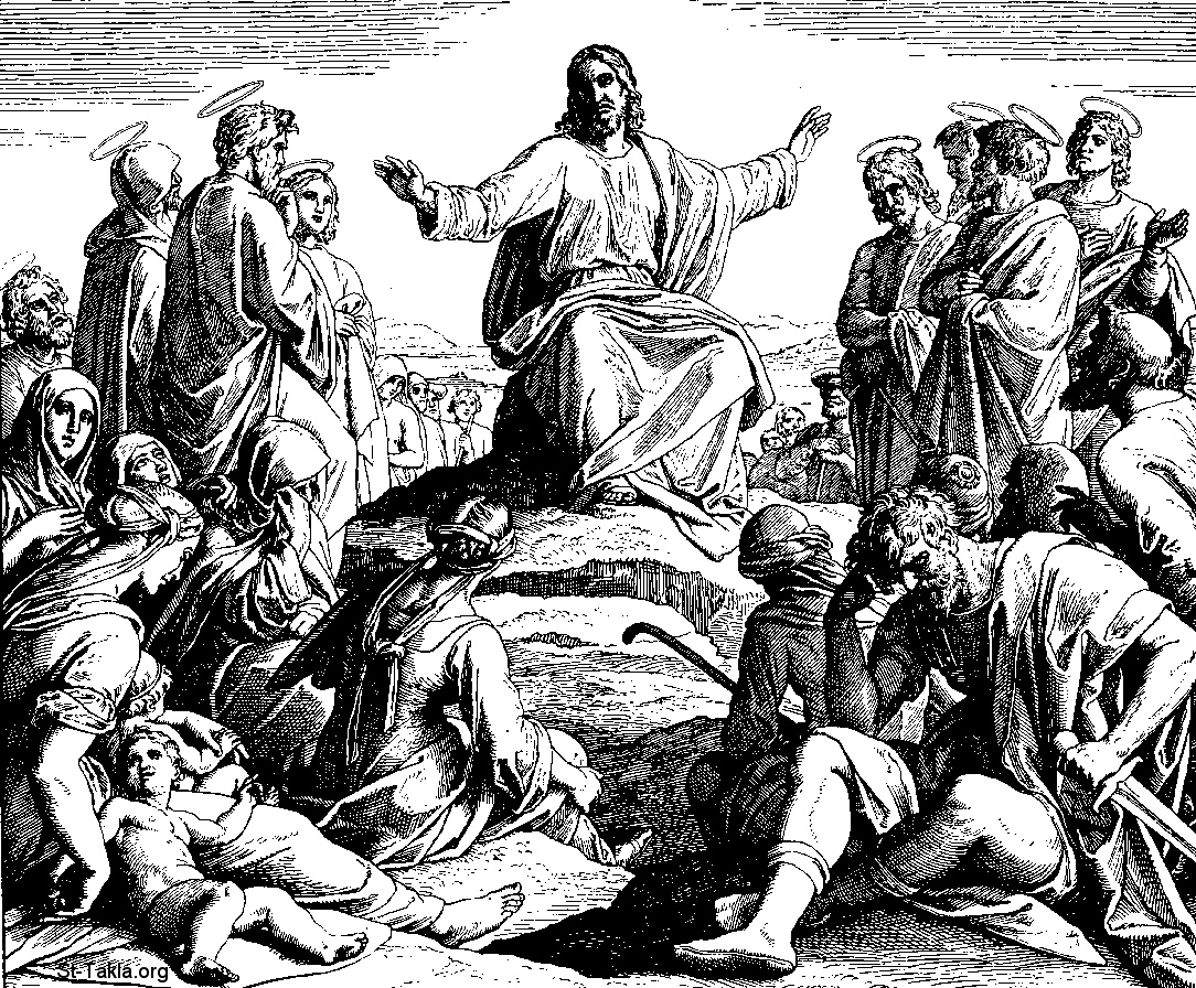 St-Takla.org Image: Jesus at the Sermon on the Mount, by Julius Schnorr von Carolsfeld (17941872)     :             (1794-1872)
