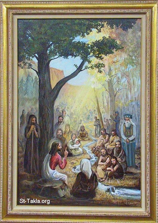 St-Takla.org Image: Jesus Preaching the Sermon of the Beatitudes, by George C. Gray, First Presbyterian Church, Las Cruces, NM, photo by Robert McPherson     :           .       ҡ .    