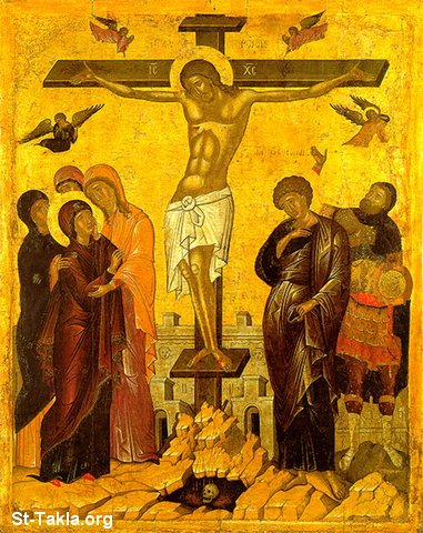 St-Takla.org Image: Jesus Christ on the Cross     :    