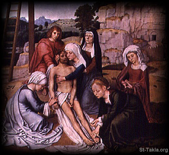 St-Takla.org Image: The dead body of Jesus     :   