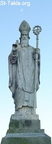 St-Takla.org Image: Statue of St. Patrick at Hill of Tara, Ireland     :      ǡ 