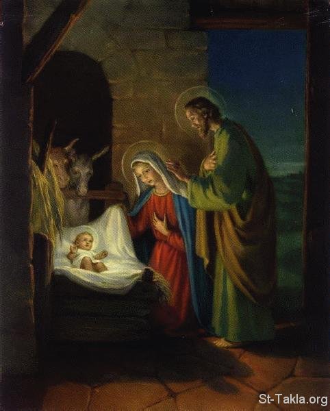 St-Takla.org              The Birth of Jesus Christ  صورة ميلاد المسيح السيد يسوع
