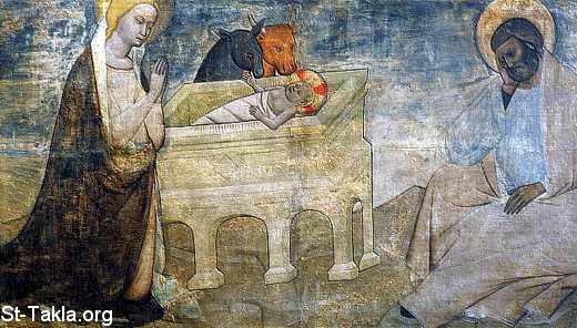 St-Takla.org Image: St. Mary, St. Joseph and baby Jesus     :     ݡ   