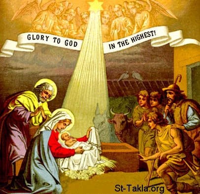 St-Takla.org Image: Jesus in the manger     :       - 